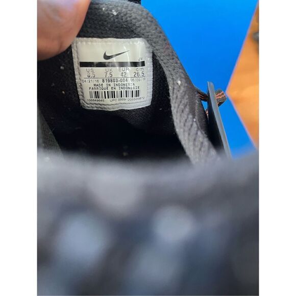 NIKE Mens Darwin Running Shoes Black Gray size 8.5 819803-004 - Picture 6 of 6